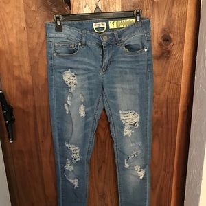 Indigo Rein skinny distressed jeans (juniors)